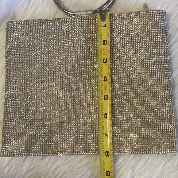 Nina clutch with gemstones Silver 9x7.5” - Picture 10 of 13